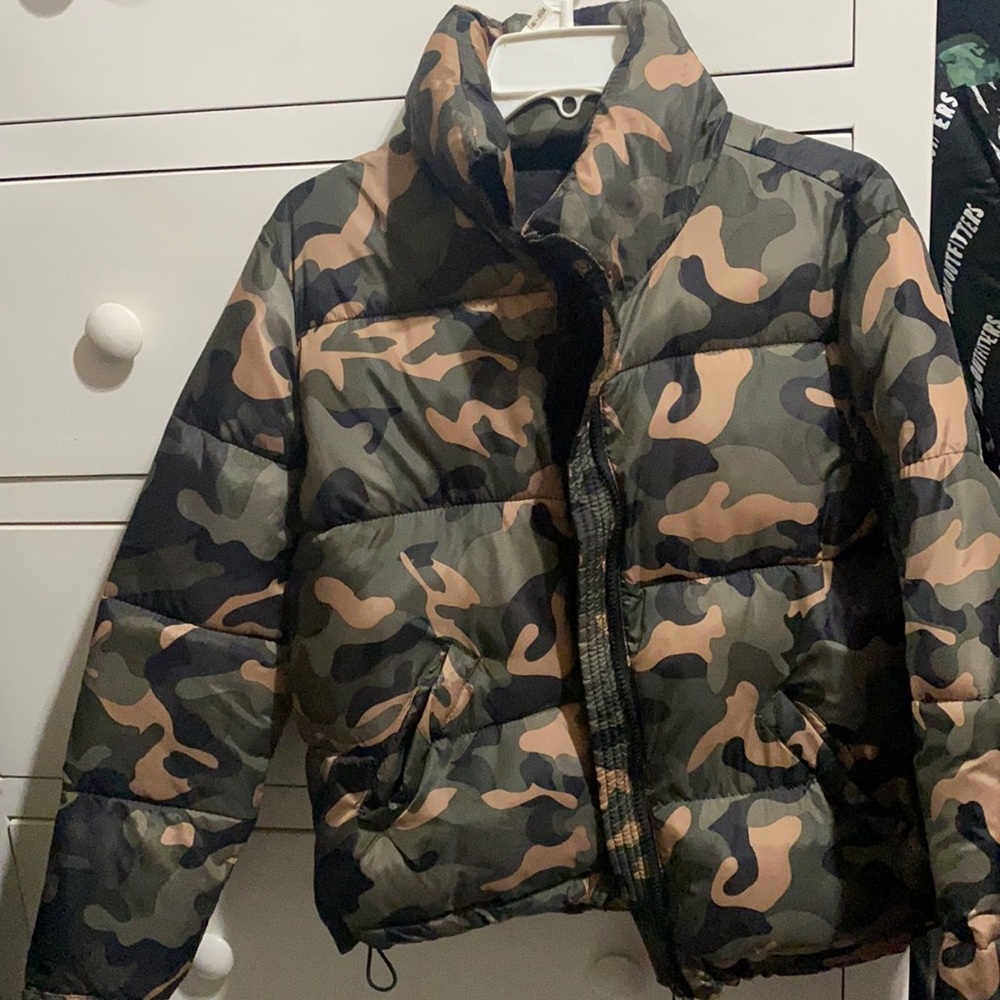 Army puffer jacket